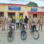 बाजपुर पुलिस ने 12 घंटे में सुलझाए बाइक चोरी के दो मामले, 4 आरोपी गिरफ्तार